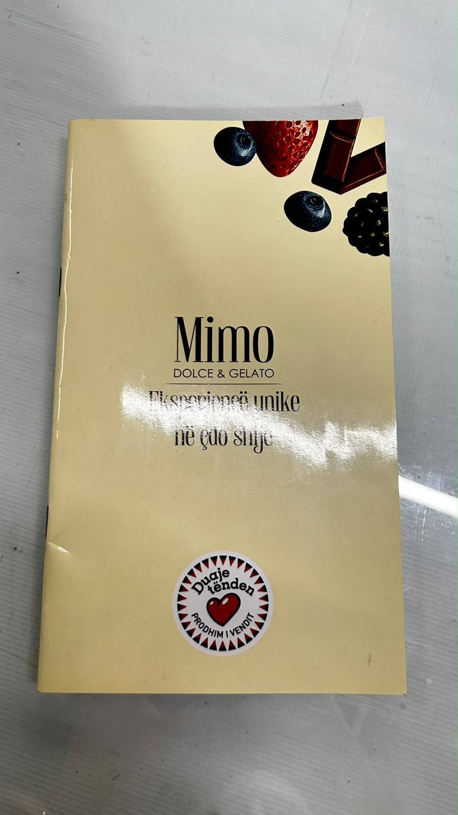 Kopertina e menusë